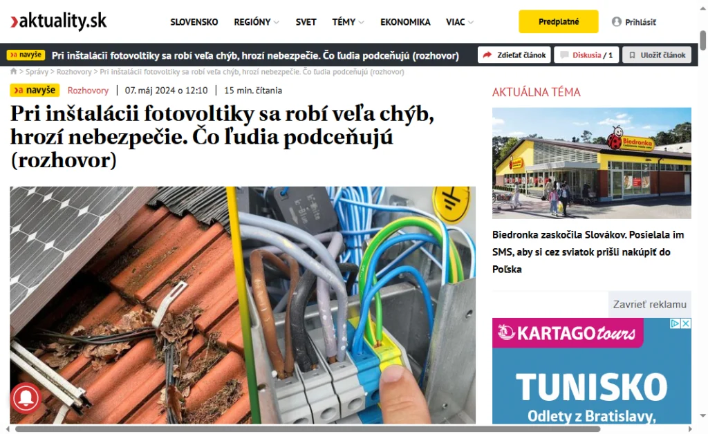 www.aktuality.sk clanok npNnnPq pri instalacii fotovoltiky sa robi vela chyb hrozi nebezpecie co ludia podcenuju rozhovor